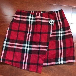 Red Plaid skirt